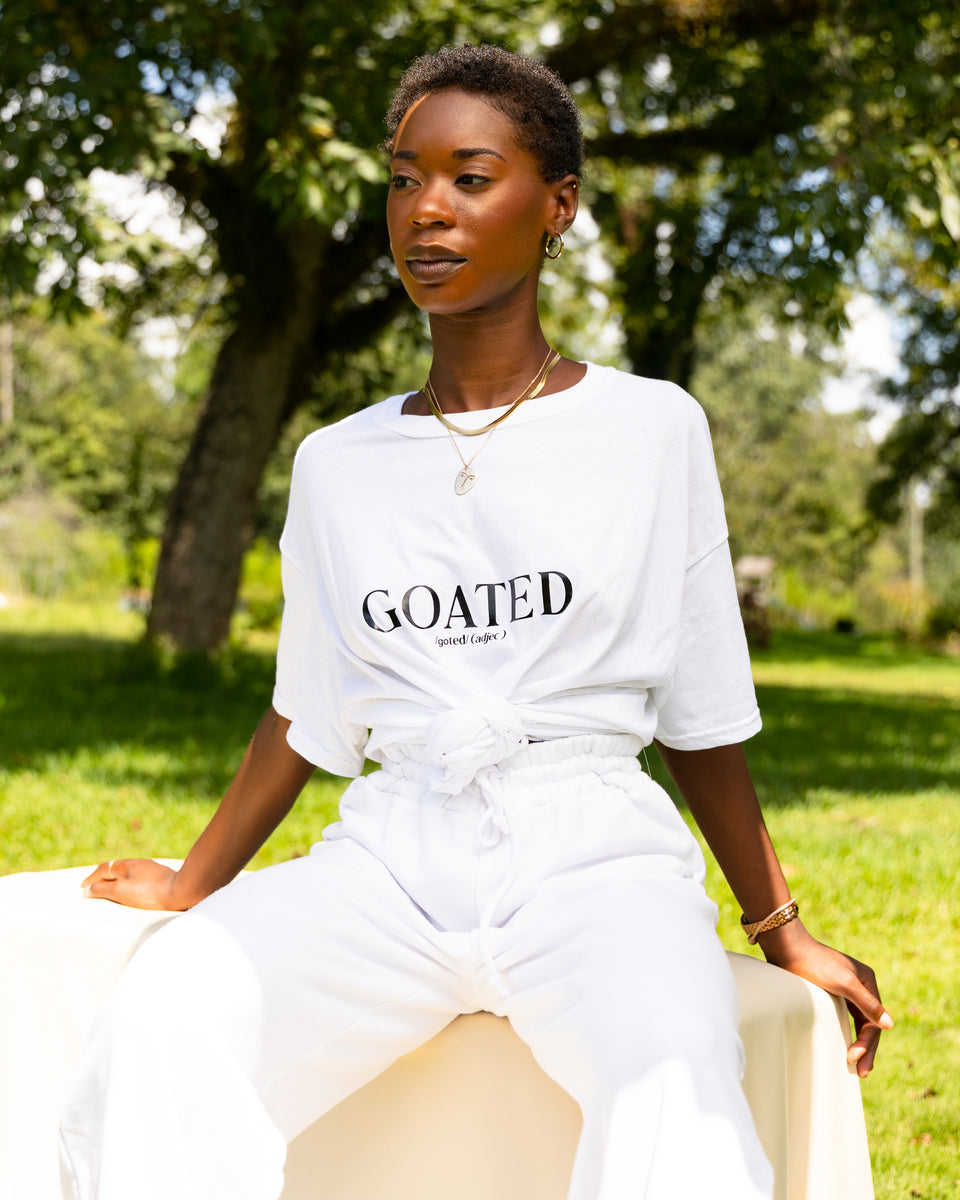 GOATED Classic White Tee – GOATED HQ